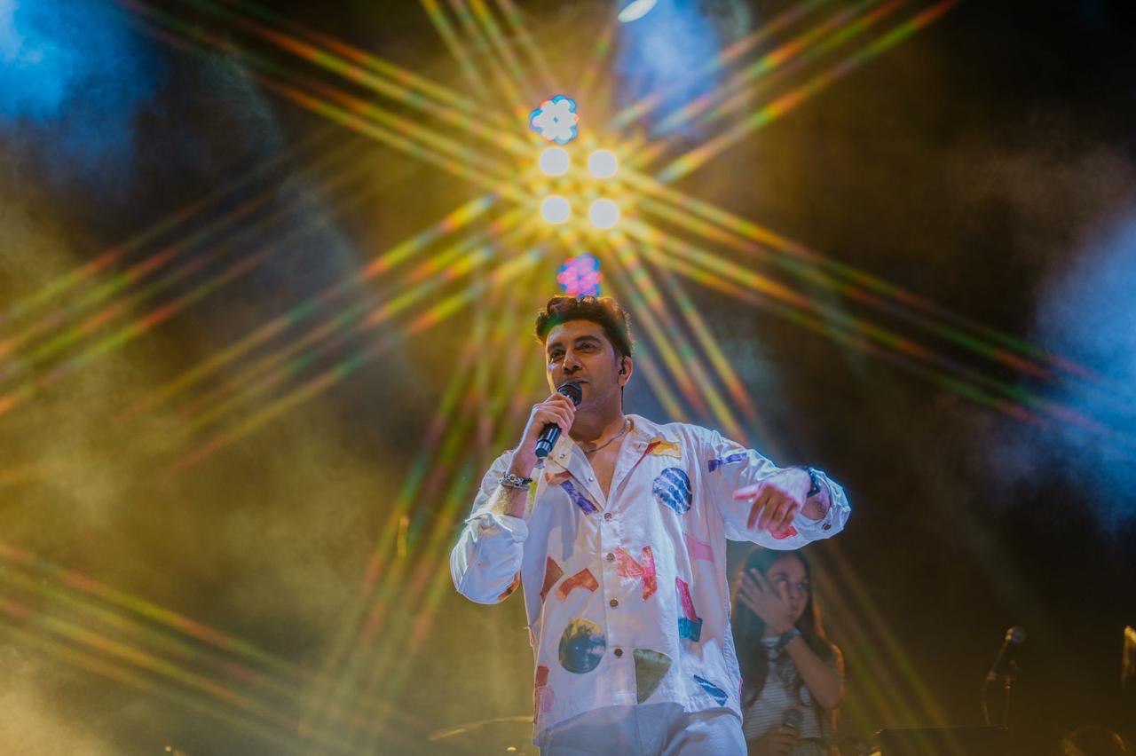 Tie dye patchwork poetry shacket