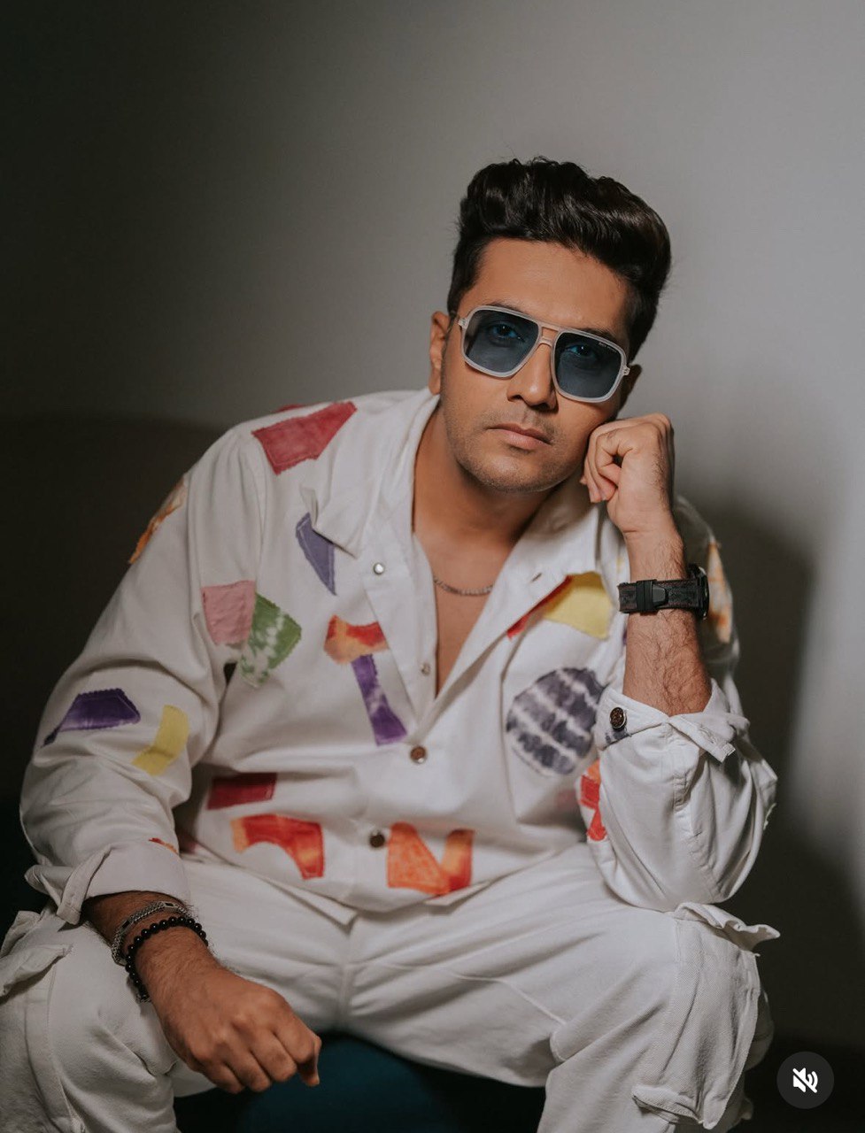 Tie dye patchwork poetry shacket